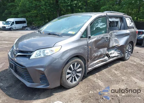 2019 Toyota Sienna Le 7 Passenger from USA, damaged, VIN 5TDJZ3DC2KS214116